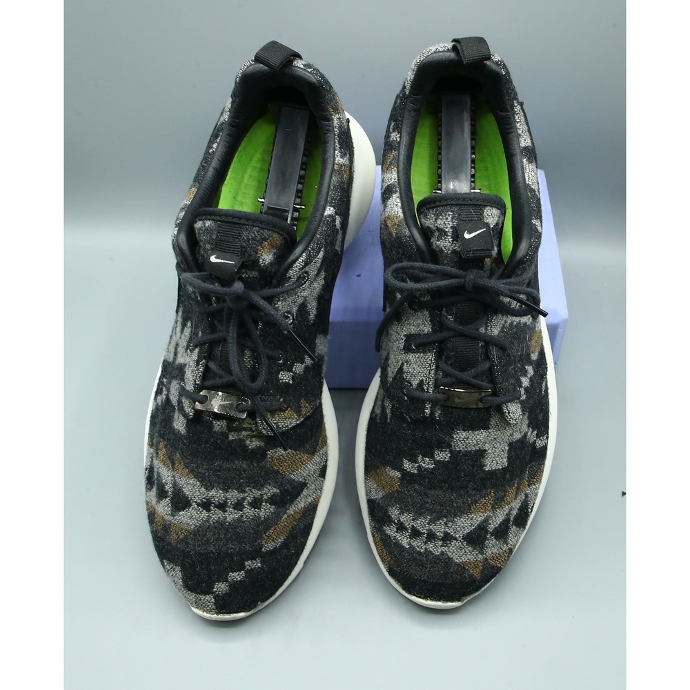 NikeiD Roshe One Pendleton Wool Aztec Black/Grey Sneakers 842850-994 Womens 10.5